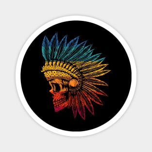 Native Skull Magnet